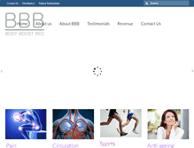 Tablet Screenshot of bodyboostbed.com